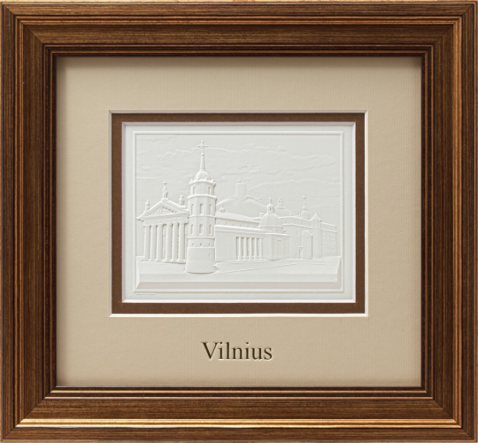 Reljefinės grafikos paveikslas &#039;&#039;Vilnius&quot;