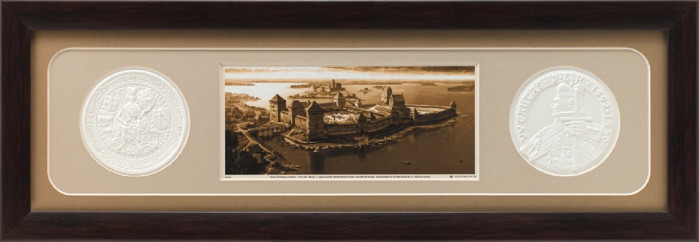 Grafikos paveikslas &quot;Trakų pusiasalio pilis, XIVa. pab. XVa. pr.&quot;