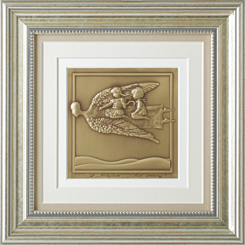 Reljefinės grafikos paveikslas - Ant sparnų