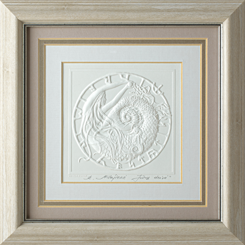 Reljefinės grafikos paveikslas - Jūrų deivė