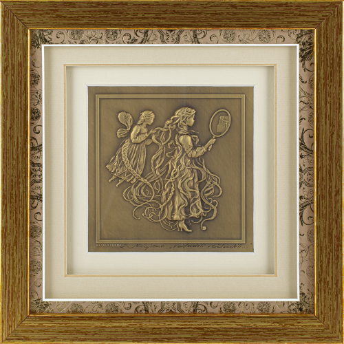 Reljefinės grafikos paveikslas - Veidrodėli veidrodėli