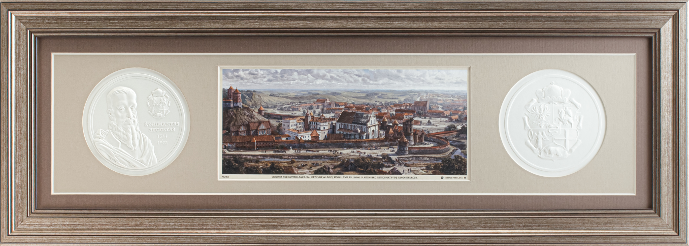 Grafikos paveikslas „Vilnius. LDK Žygimanto Augusto ir Barboros Radvilaitės laikais“ 