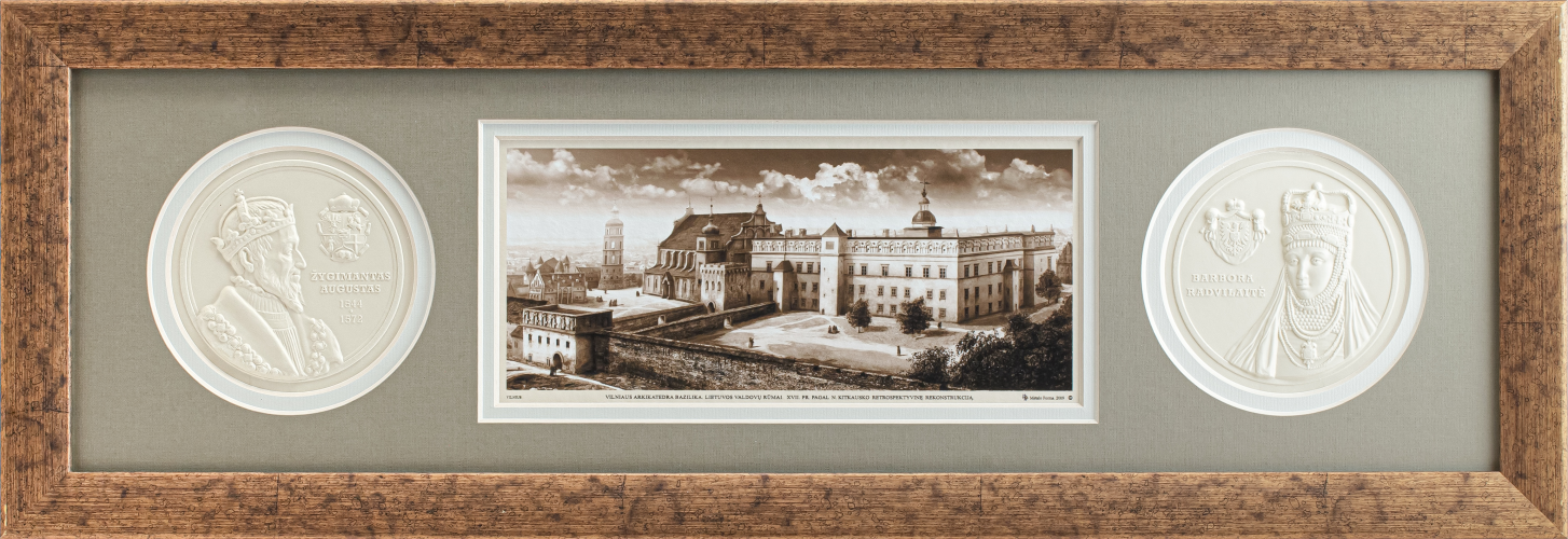 Grafikos paveikslas - Renesansiniai LDK rūmai Vilniuje. LDK Zigmanto Vazos laikai