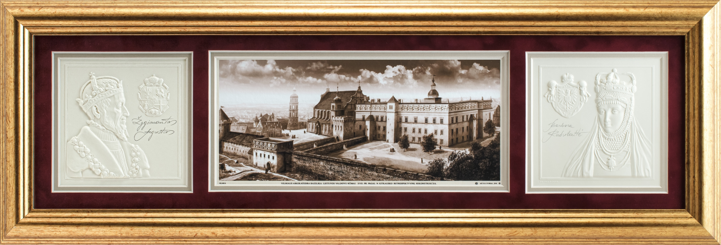 Grafikos paveikslas - LDK rūmai Vilniuje Zigmanto Vazos laikai