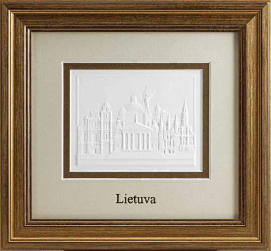 Reljefinės grafikos paveikslas &#039;&#039;Lietuva.&quot;