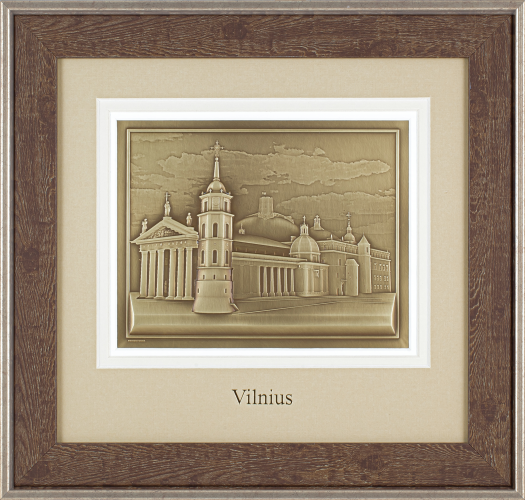 Reljefinės grafikos paveikslas &#039;&#039;Vilnius&quot;