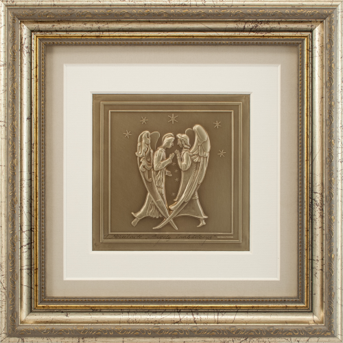 Reljefinės grafikos paveikslas - Angelų šnabždesys
